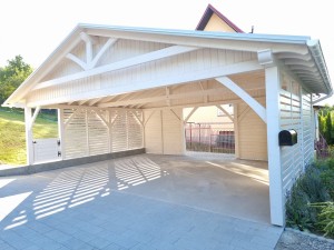Wiata drewniana 6x8, w stylu skandynawskim - Biecz