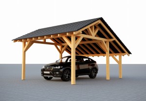 Wiata jednostanowiskowa BALI 5x4, wersja standard