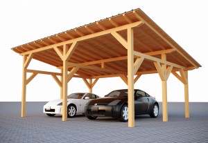 Wiata jednospadowa dwustanowiskowa MAJORKA 5x6,5, wersja standard