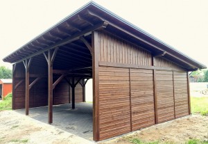 Wiata drewniana jednospadowa 6x10 - Wrocław