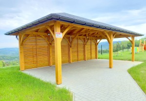 Wiata drewniana 4x10 - Lipowe Wzgórze