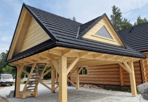 Wiata 6x6 wolnostojąca, drewniana - Gdańsk