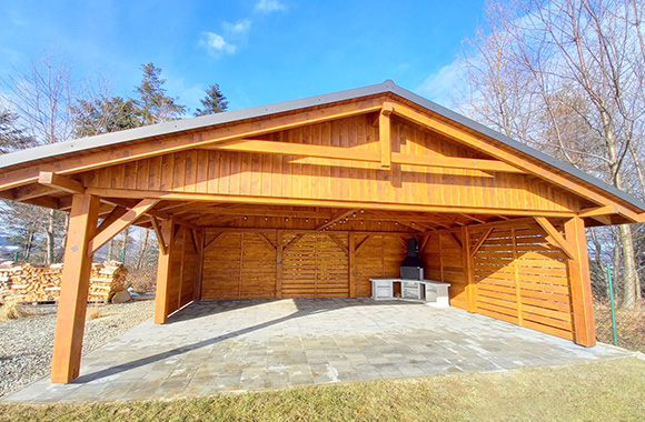 Wiaty drewniane i garażowe - producent